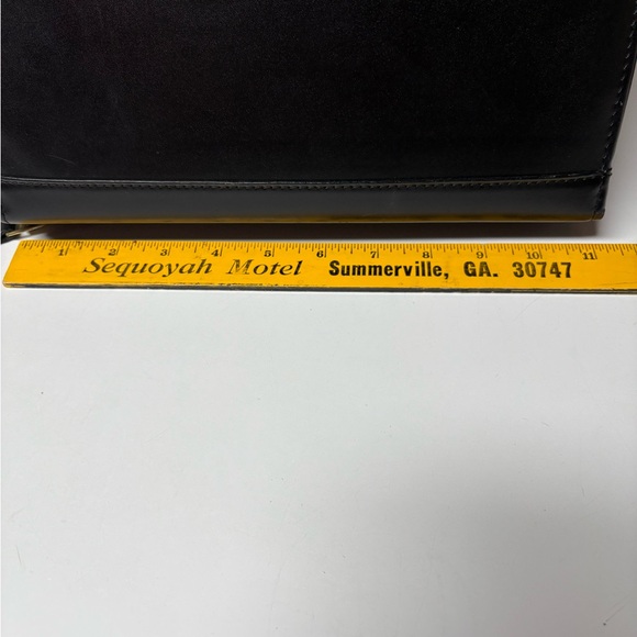 Franklin Covey Black Leather Planner / Organizer Bag - Picture 14 of 15